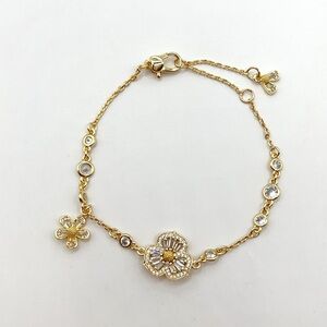 KS517-Kate Spade gold flower bracelet